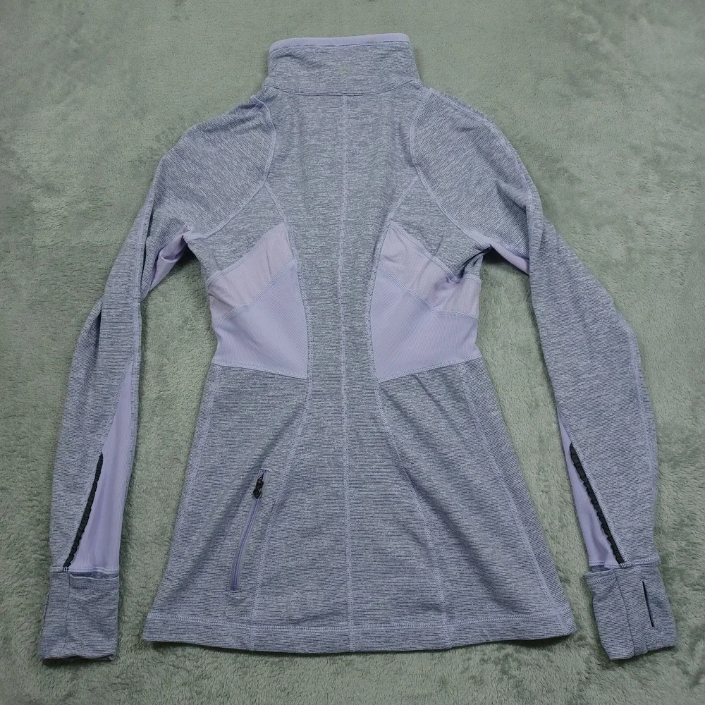 Lululemon Pullover Womens 4 Purple 1/4‎ Zip Activewear Pullover Logo